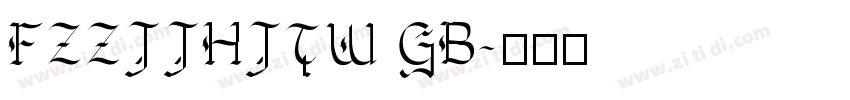 FZZJJHJTW GB字体转换